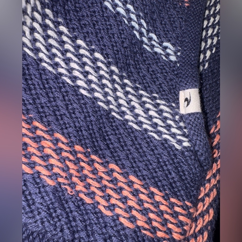 Rip Curl Revival Striped Knit Poncho Navy - Picture 12 of 13